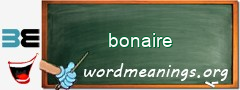 WordMeaning blackboard for bonaire